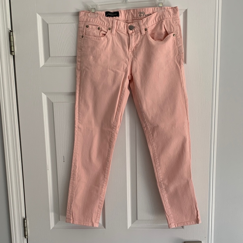 J. Crew Women's Ankle Jeans in Soft Pink Size 29